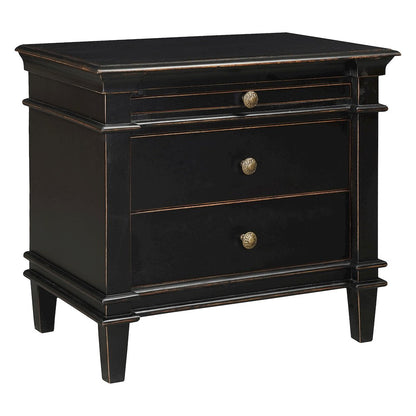 Trento 30" Nightstand in Distressed Black