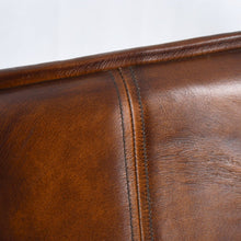 Brisbane Stanley Counter Chair in Hand Washed Chestnut Leather