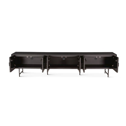 Halden 98" Plasma Cabinet in Matte Black