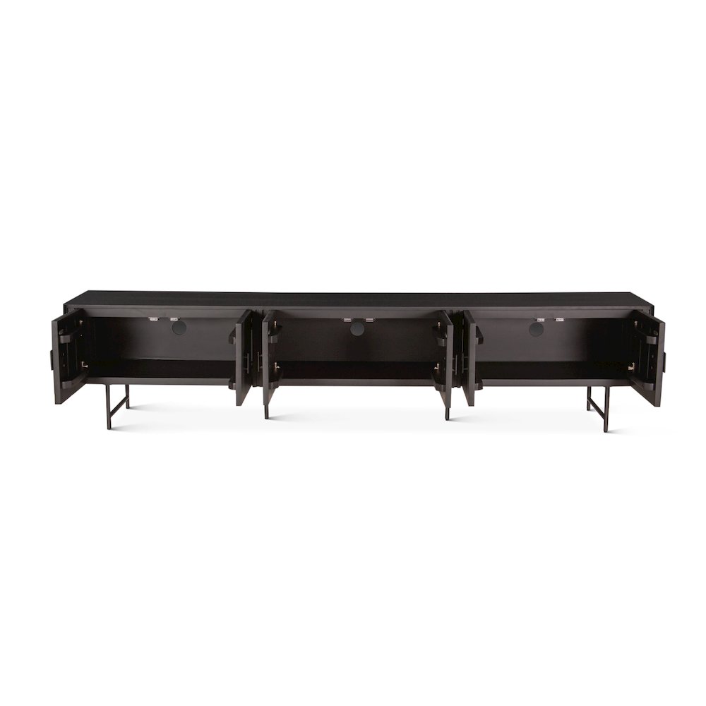 Halden 98" Plasma Cabinet in Matte Black
