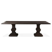 Toulon 98" Dining Table in Vintage Brown Finish
