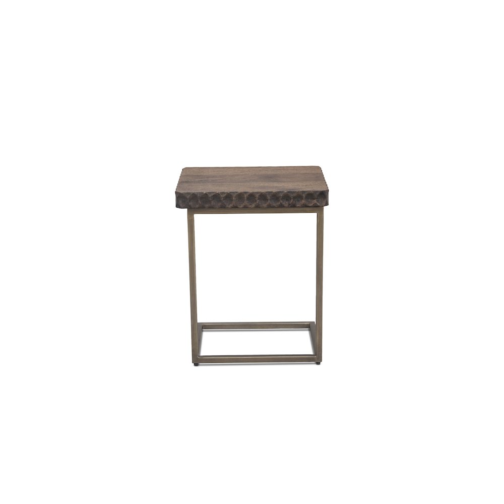 Vallarta Side Table in Mango Wood with Two Tone Finish