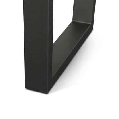 Yarrow 79" Dining Table in Light Sequoia with Gunmetal Legs