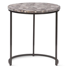 Mumbai 20" Nesting Tables in Chevron Pattern, Set 2