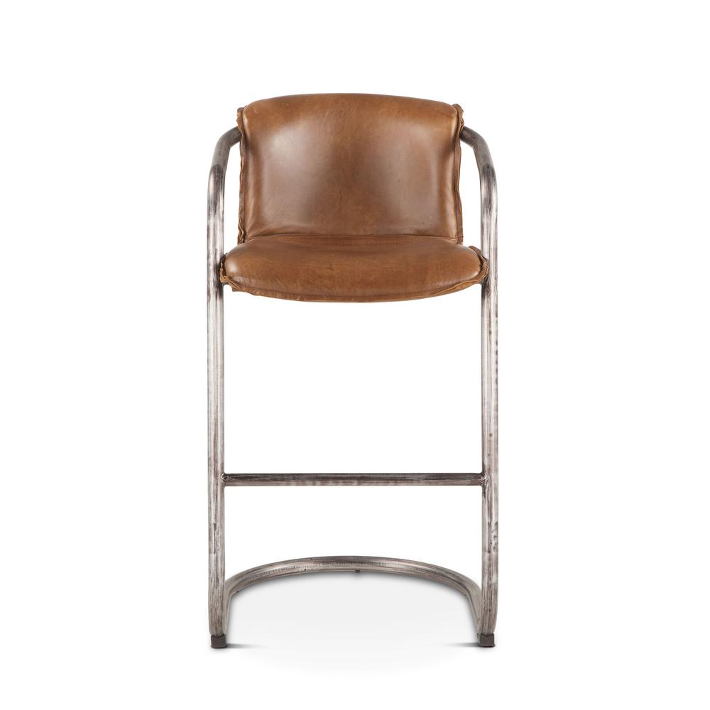 Rustic Leather Bar Chairs, Belen Kox