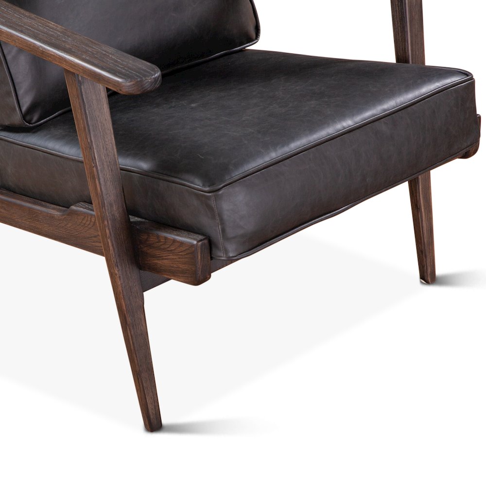 Robert Armchair in Black Leather