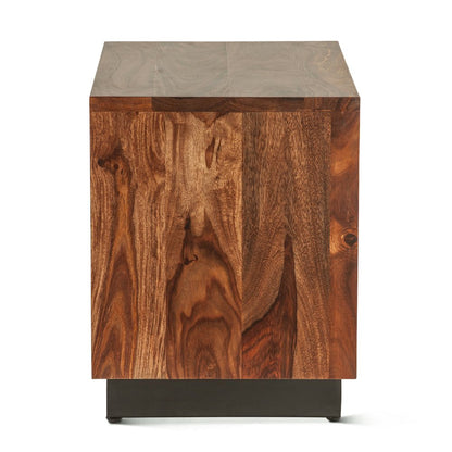 Elliston 26" Nightstand in Sheesham with Natural Finish