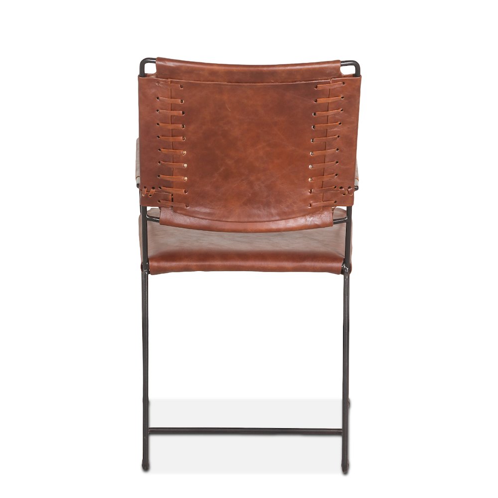 Melbourne Industrial Modern Leather Arm Chair.