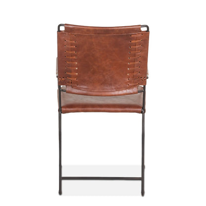 Melbourne Industrial Modern Leather Arm Chair.