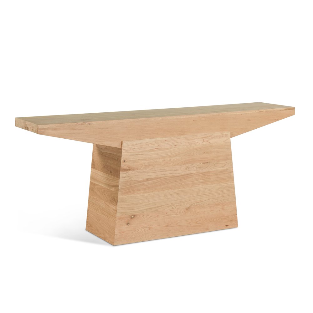 Incus 68" Console Table in Natural Oak
