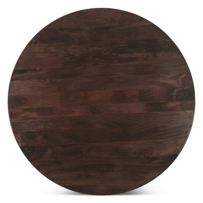 Provence 54" Round Dining Table in Dark Sienna