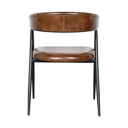Brisbane Halstead Dining Chair in Chestnut Leather