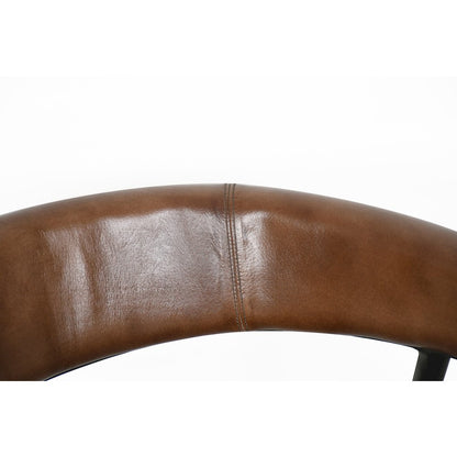 Brisbane Halstead Dining Chair in Chestnut Leather