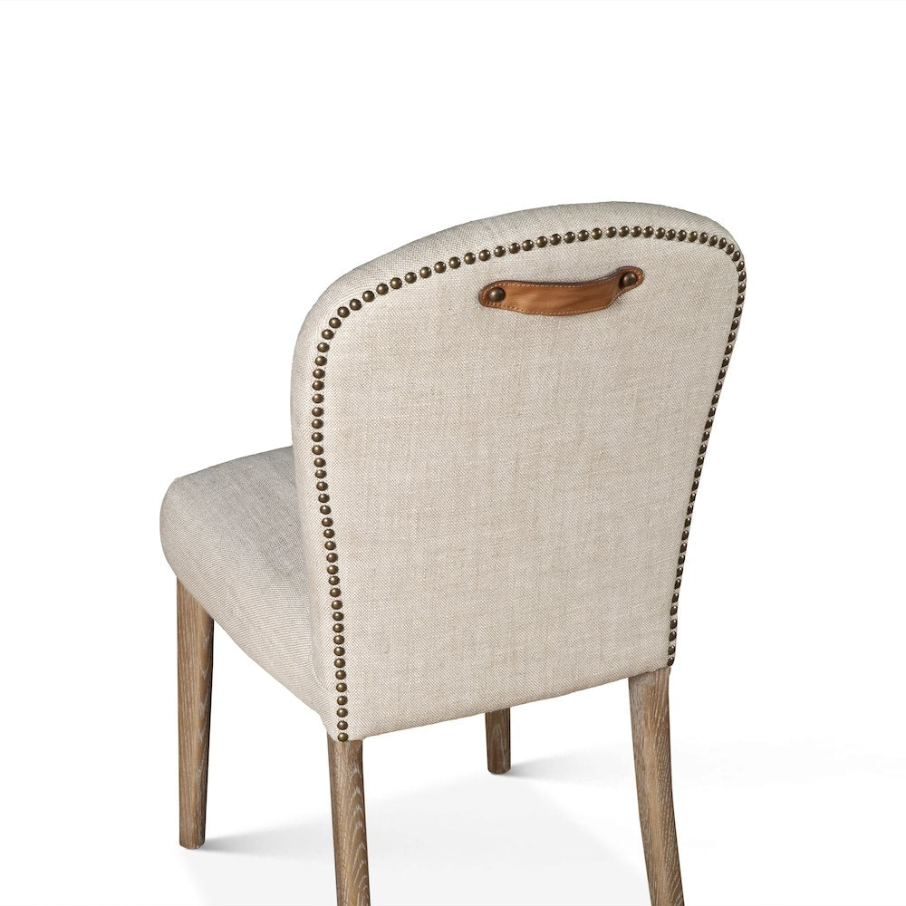 Olivia Dining Chair in Beige Linen