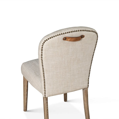 Olivia Dining Chair in Beige Linen