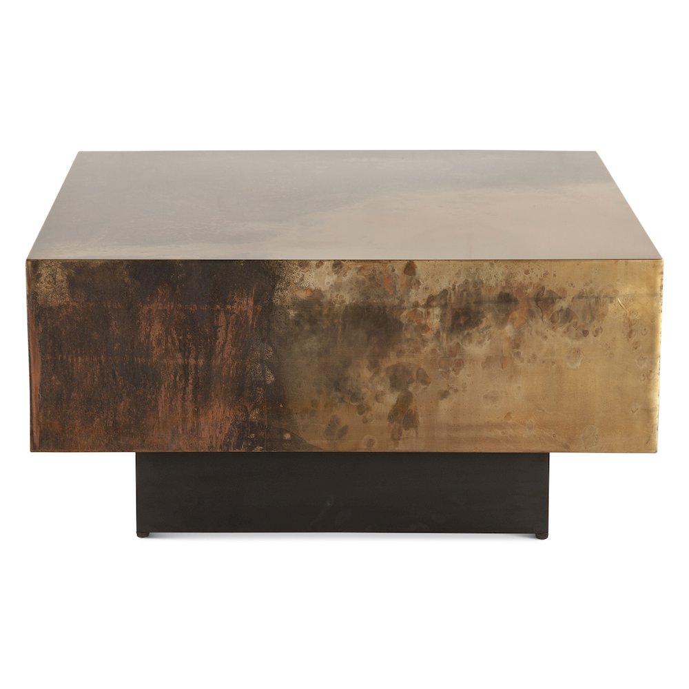 St. George 35" Coffee Table in Oxidized Copper