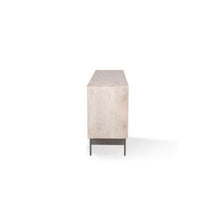 Palm Desert Modern Vintage White Sideboard with Bone Inlay