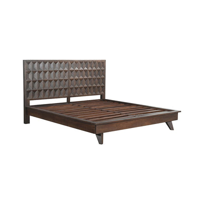 Lisbon Queen Bed in Royal Brown