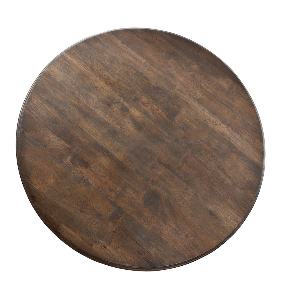 Toulon 48" Round Dining Table in Weathered Mango