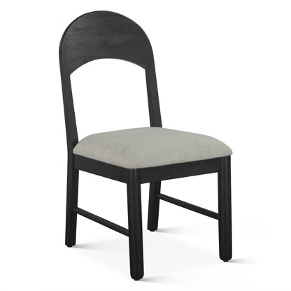 Bakio 18" Upholstered Dining Chair in Black