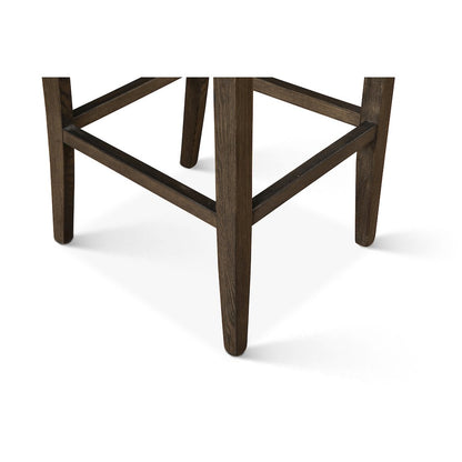 Aven Counter Chair in Green Eco-Suede with Dark Legs