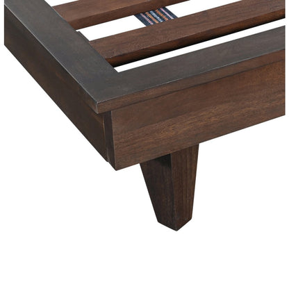 Lisbon Queen Bed in Royal Brown