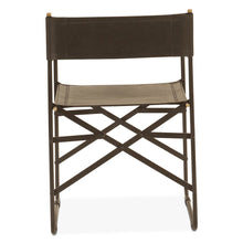 Lund 19" Director's Chair in Black Leather