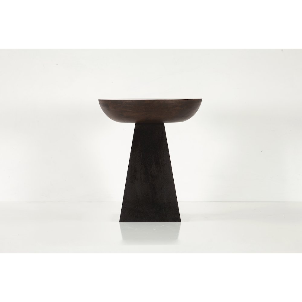 Palm Desert  18" Round Accent Table Two-Tone