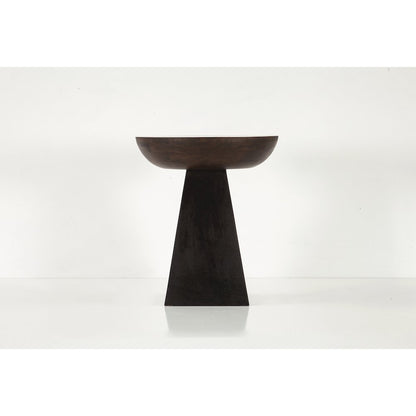 Palm Desert  18" Round Accent Table Two-Tone