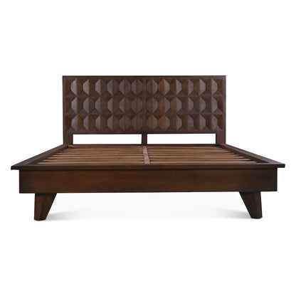 Lisbon King Bed in Royal Brown