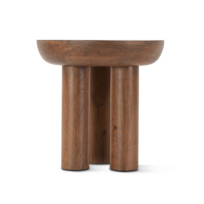 Noto 20" Side Table in Acorn Brown