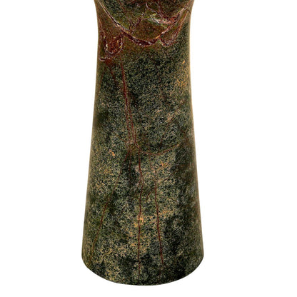 Harbor 18" Tall Side Table in Green Bidasar Marble