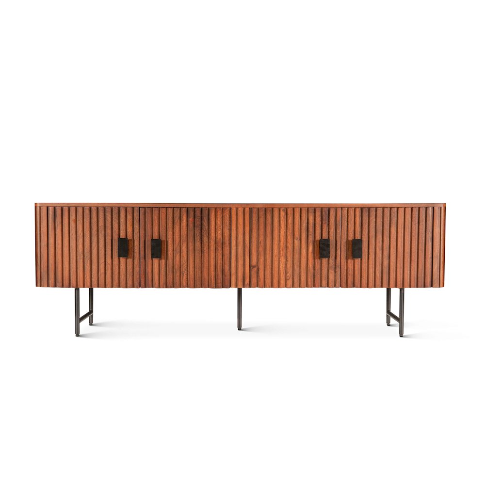 Halden 67" Plasma Cabinet Pecan Brown