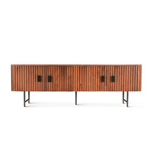 Halden 67" Plasma Cabinet Pecan Brown