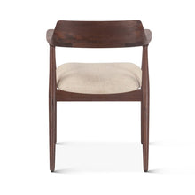 Oxford Upholstered Dining Chair with Walnut Finish