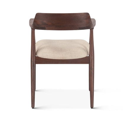 Oxford Upholstered Dining Chair with Walnut Finish