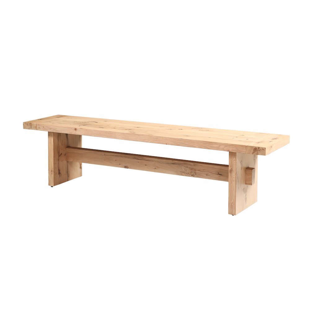 Alpine 74" Bench in Distressed Oak