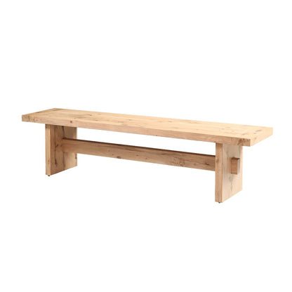 Alpine 74" Bench in Distressed Oak