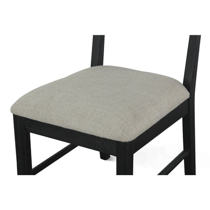 Bakio 18" Upholstered Dining Chair in Black