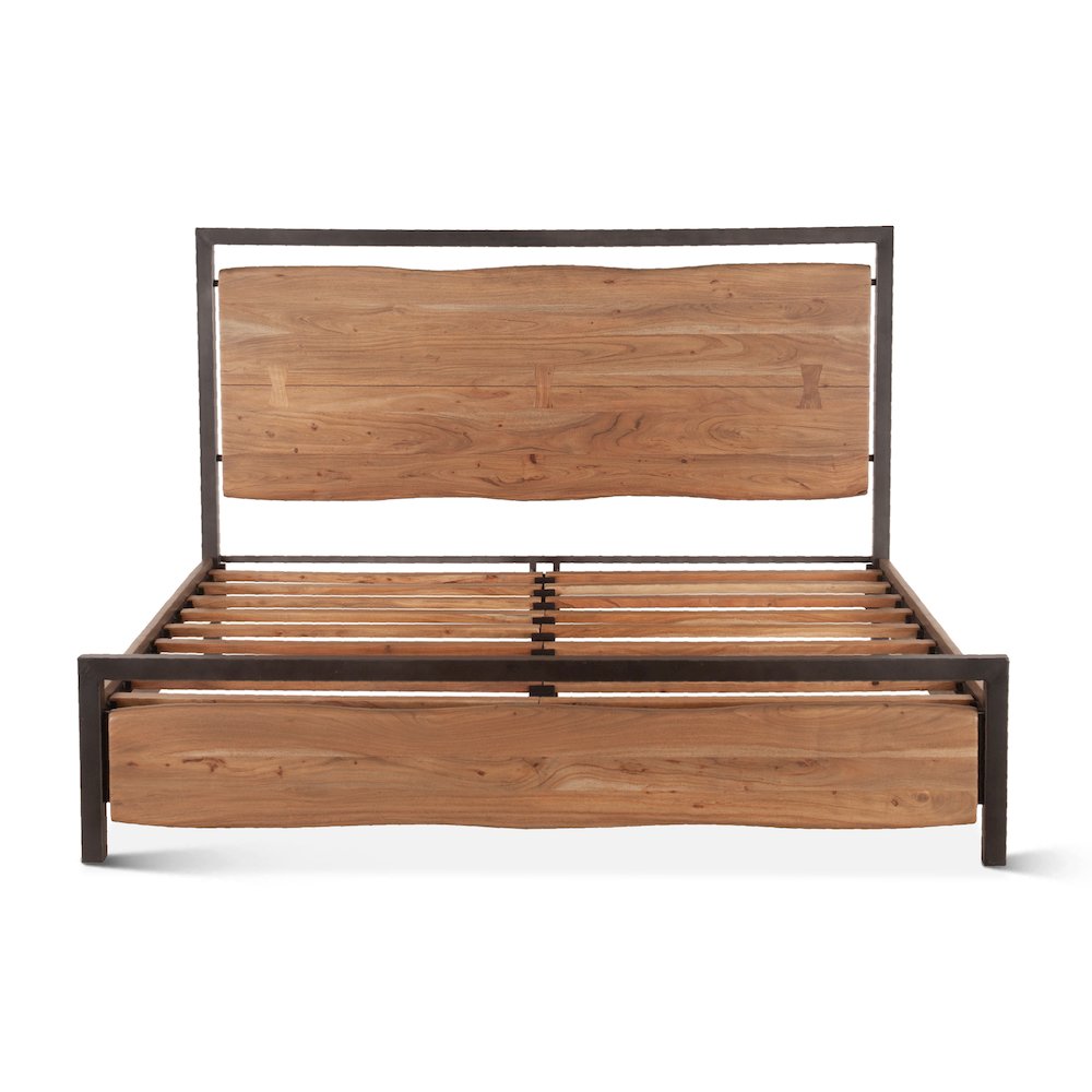 Glenwood King Bed in Smoked Acacia