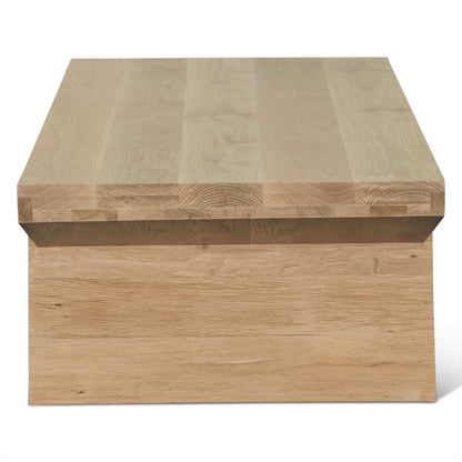 Incus 58" Coffee Table in Natural Oak