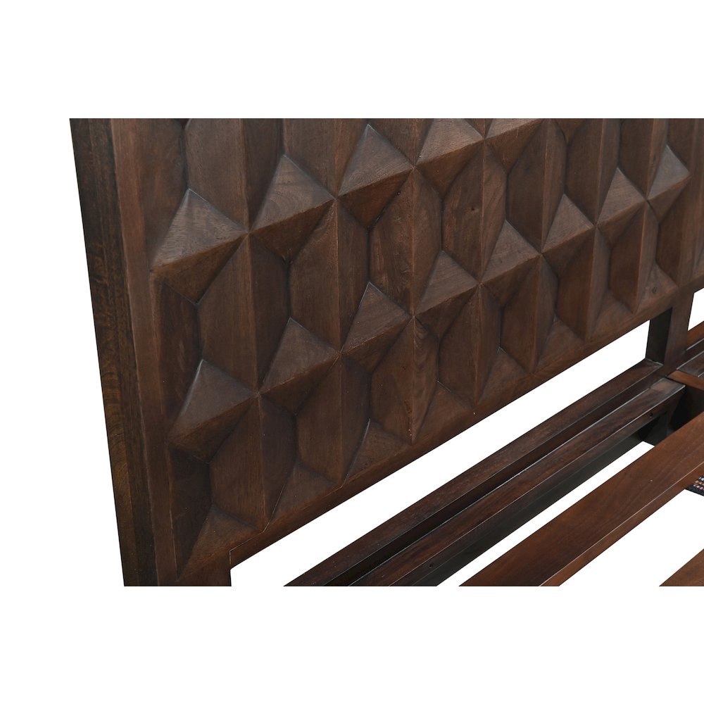 Lisbon Queen Bed in Royal Brown
