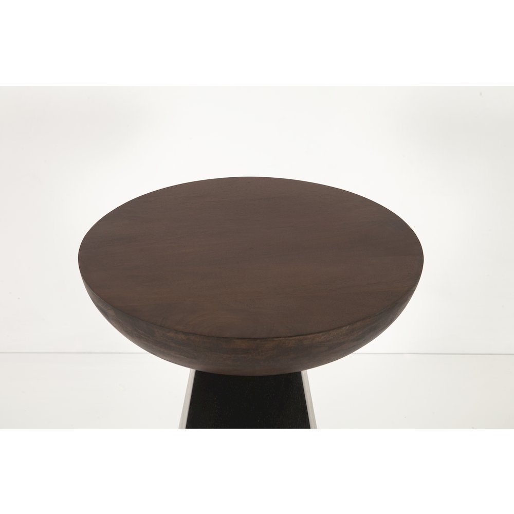 Palm Desert  18" Round Accent Table Two-Tone