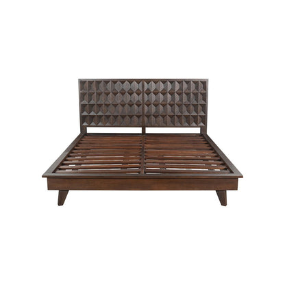 Lisbon Queen Bed in Royal Brown
