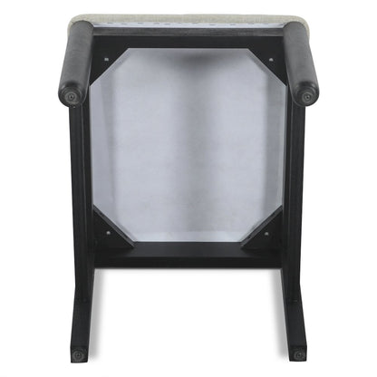 Bakio 18" Upholstered Dining Chair in Black