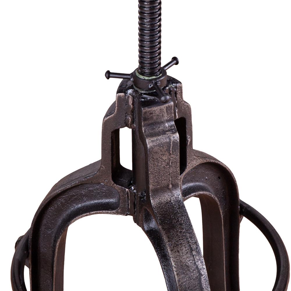 Sterling Industrial Adjusting Barstool in Natural Cowhide
