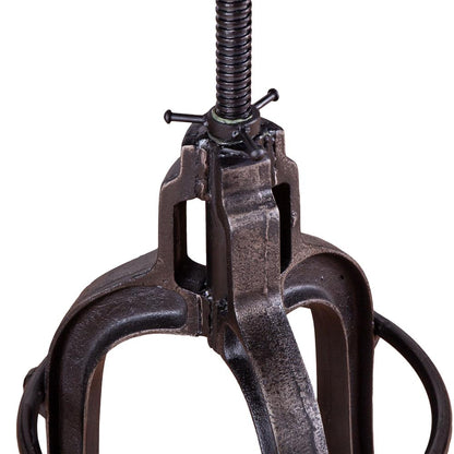 Sterling Industrial Adjusting Barstool in Natural Cowhide