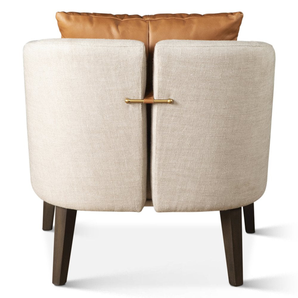 Olivia Armchair in Beige Linen