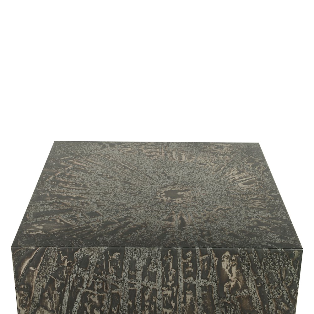 Odessa 35" Coffee Table in Desert Patina with Brass Base