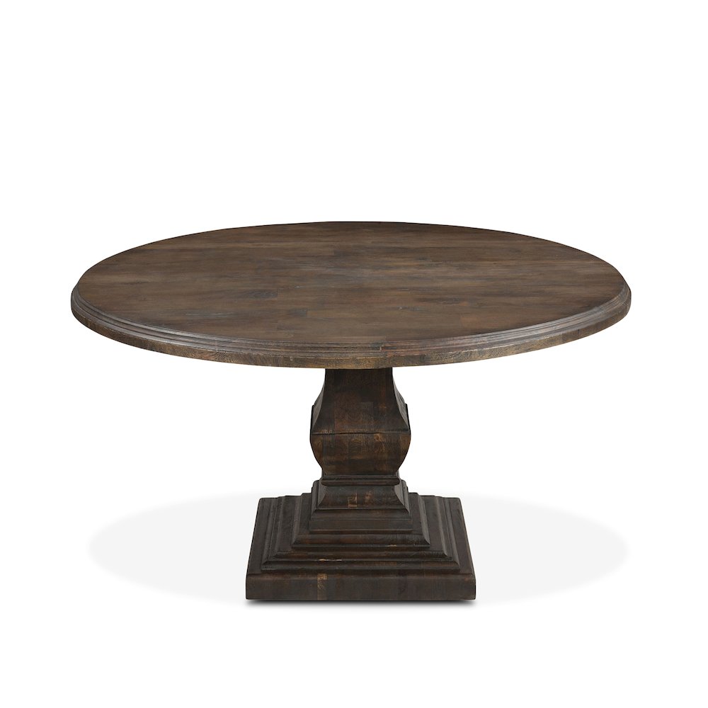 Toulon 48" Round Dining Table in Weathered Mango